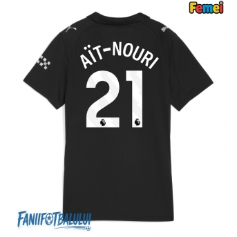 Manchester City Rayan Ait-Nouri #21 Tricou Fotbal Replică 2025-26 Femei Deplasare